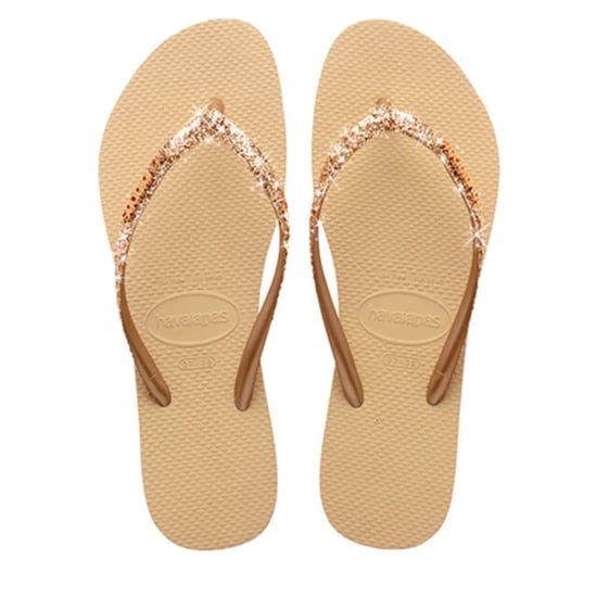 Havaianas Slim glitter ii | sand golden teenslippers dames - Image 1
