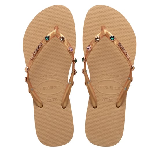 Havaianas slim luxury gold | swarovski teenslippers dames - Image 4