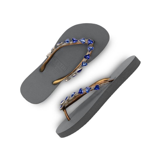 Uzurii Heart blue zilver - Image 1