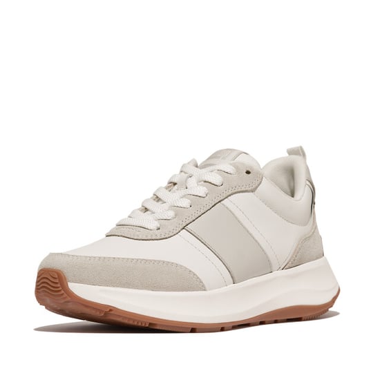 FitFlop F-mode flow sneaker leather & suede mix - Image 1