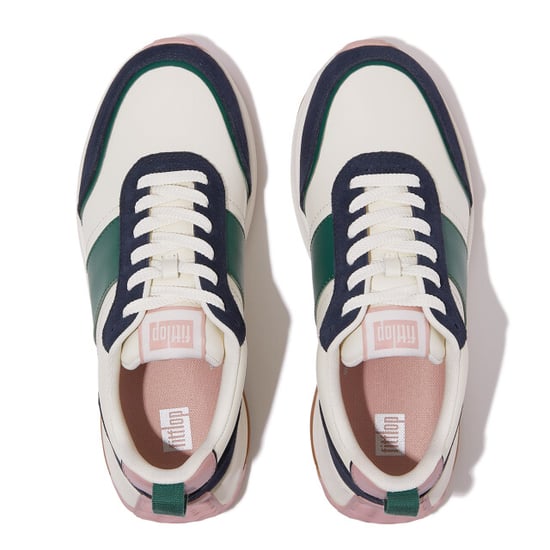FitFlop F-mode flow sneaker leather & suede mix - Image 4