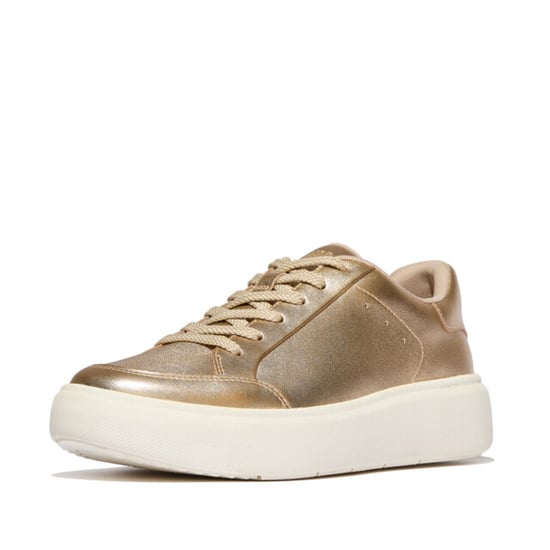 FitFlop Rtg metallic-leather sneakers - Image 1
