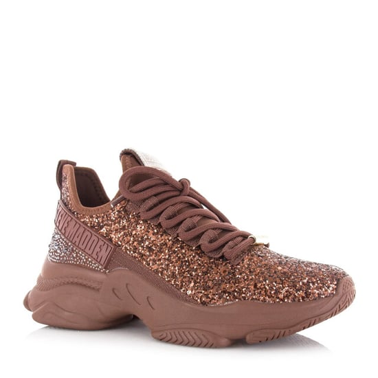 Steve Madden Maxilla-g brown glitter lage sneakers dames - Image 4
