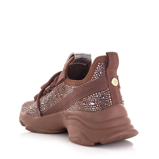 Steve Madden Maxilla-g brown glitter lage sneakers dames - Image 5