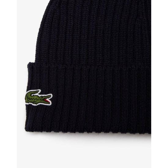 Lacoste Mens Ribbed Beanie - Image 2