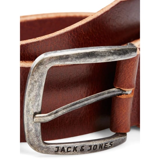 Jack & Jones Heren riem jacpaul leer roodbruin - Image 3