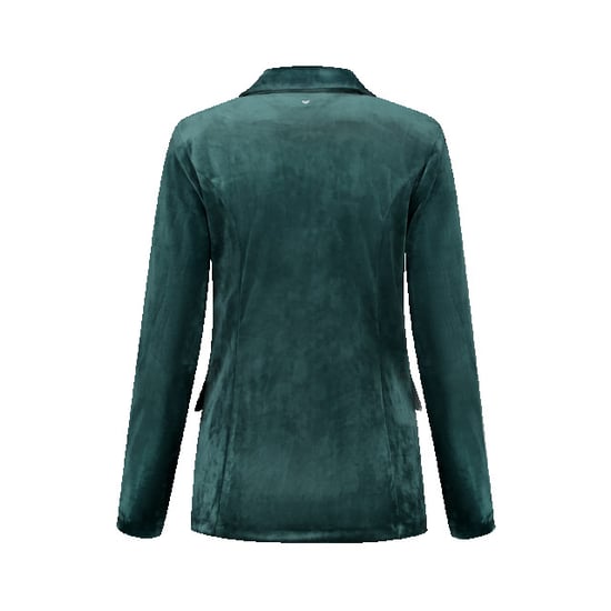 Helena Hart 7425uni blazer velour midi uni green - Image 4