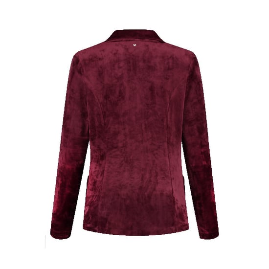 Helena Hart 7425uni blazer velour midi uni wine - Image 4