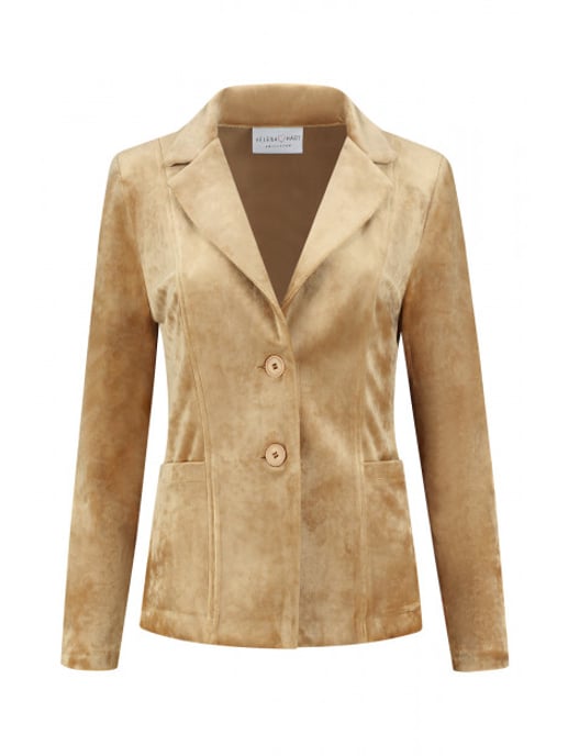 Helena Hart Velours kort uni 7424uni camel - Image 1