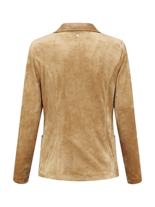 Helena Hart Velours kort uni 7424uni camel - Image 3