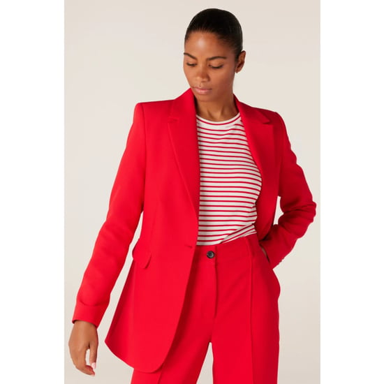 Jansen Amsterdam Wq238 woven blazer cannes red - Image 1