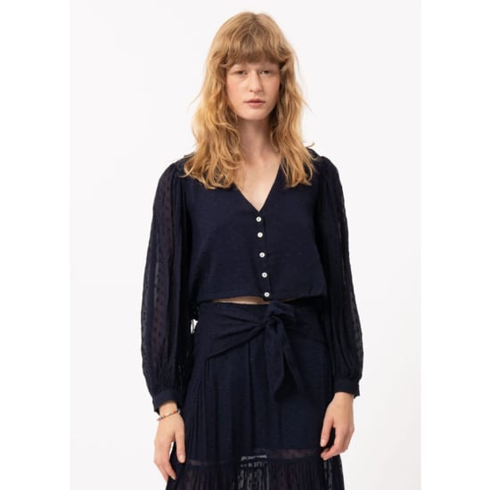 FRNCH Donker cropped blouse nydia - Image 1