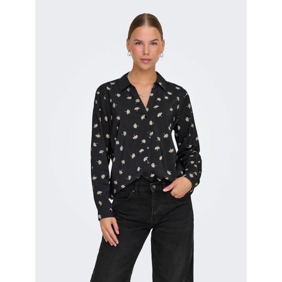 Jacqueline de Yong Camille l/s loose v-neck shirt - Image 3