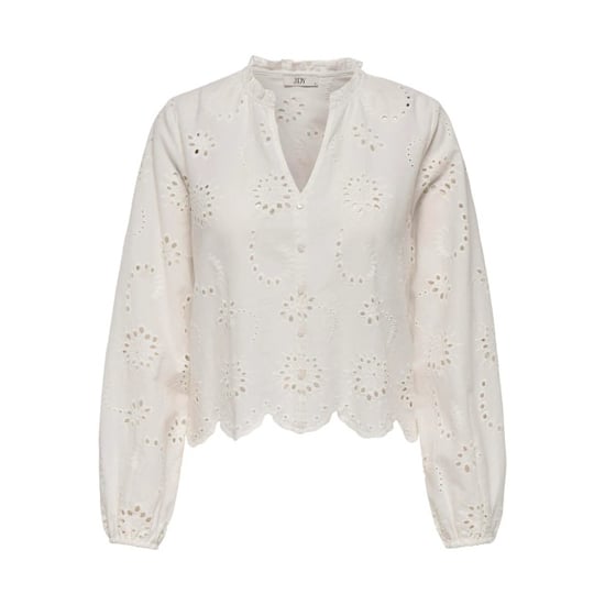 Jacqueline de Yong Ditte l/s embroderie short shirt - Image 1