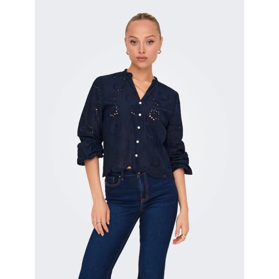 Jacqueline de Yong Ditte l/s embroderie shirt - Image 6