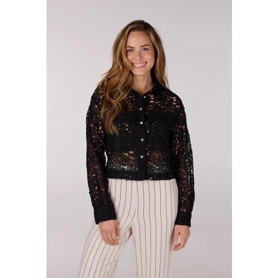 Jansen Amsterdam Fae jasje cl crochet long sleeve black - Image 5