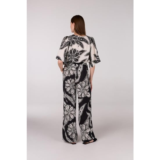 Jansen Amsterdam Fianna blouse wtt2 120 short sleeve off white/ black - Image 5