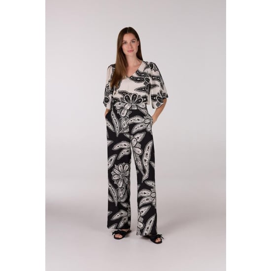 Jansen Amsterdam Fianna blouse wtt2 120 short sleeve off white/ black - Image 6