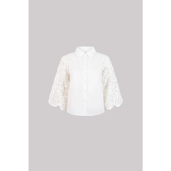 Jansen Amsterdam Odelia blouse l710 lach sleeves off-white - Image 5