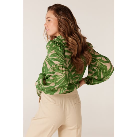 Jansen Amsterdam Printed long sleeve blouse ocean wl770 multi green - Image 5