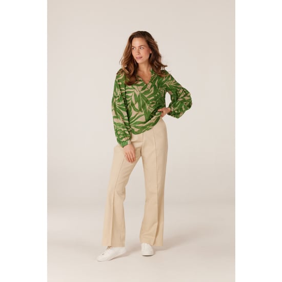 Jansen Amsterdam Printed long sleeve blouse ocean wl770 multi green - Image 6