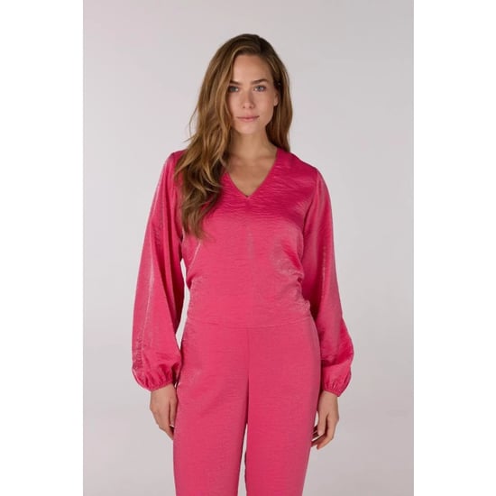 Jansen Amsterdam Sam blouse sq 168 berry - Image 1