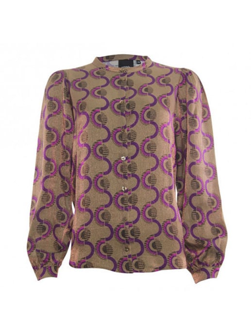 Poools Blouse 333205 taupe - Image 1