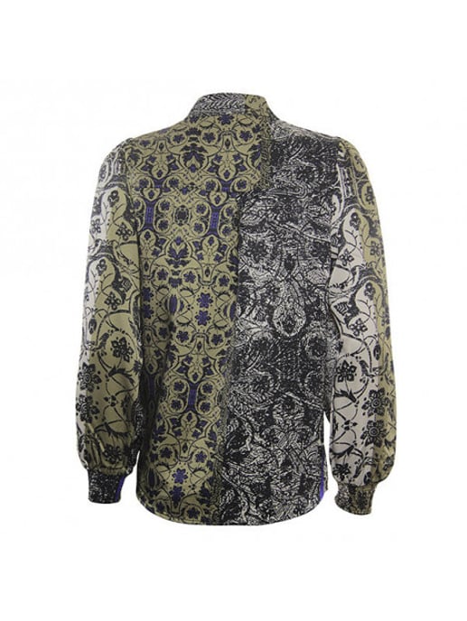 Poools Blouse 333229 olive/black - Image 2
