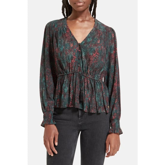 Scotch & Soda 175357 v-neck peplum top - Image 4