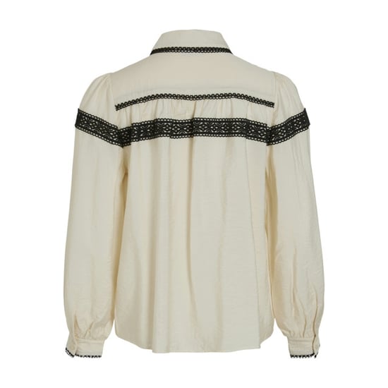 Vila Vidola ls shirt ecru - Image 4