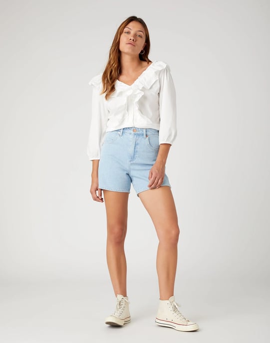 Wrangler Western frill blouse worn - Image 3