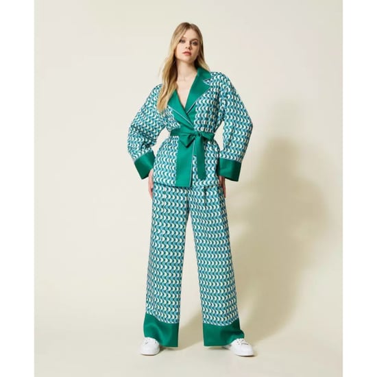 Twin-set Pantalone 10029 bic. t. new poi/green flag - Image 2