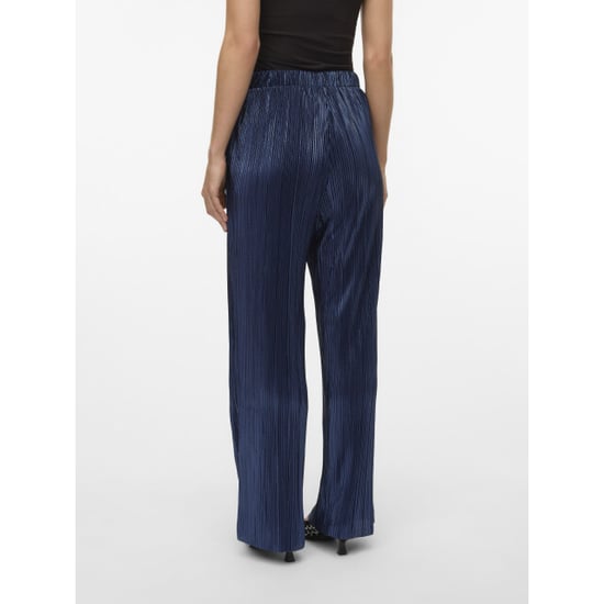 Vero Moda Vmduvi hw wide pant jrs btq ga navy - Image 3