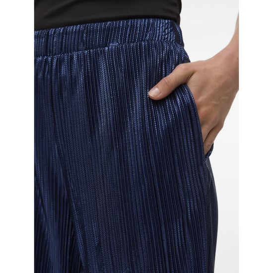 Vero Moda Vmduvi hw wide pant jrs btq ga navy - Image 4