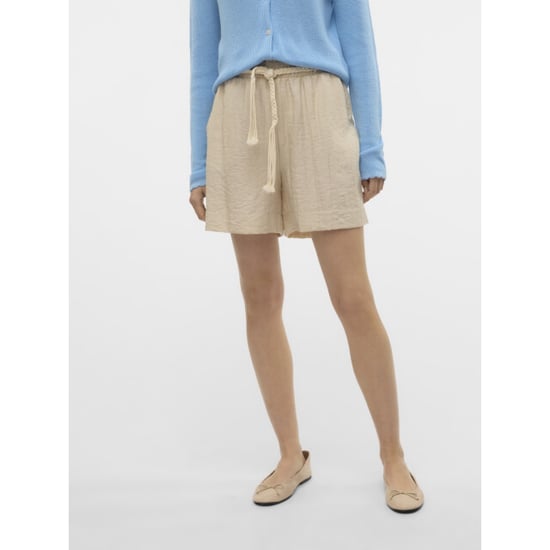 Vero Moda Vmheaven hw belt shorts wvn ga beige - Image 4