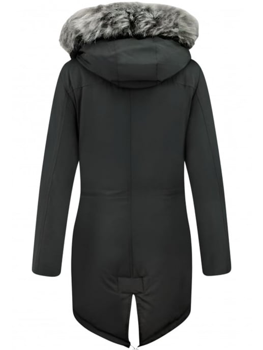 Gentile Bellini Lange parka jas met faux bontkraag - Image 2