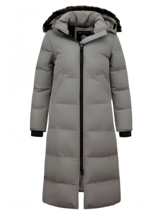 Matogla Extra lange winterjas met nep bontkraag - Image 3