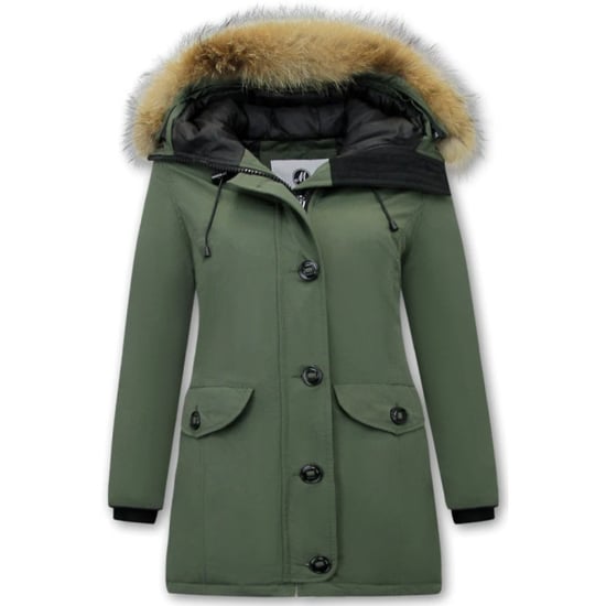 Matogla Groene winterjas met bontkraag - Image 1