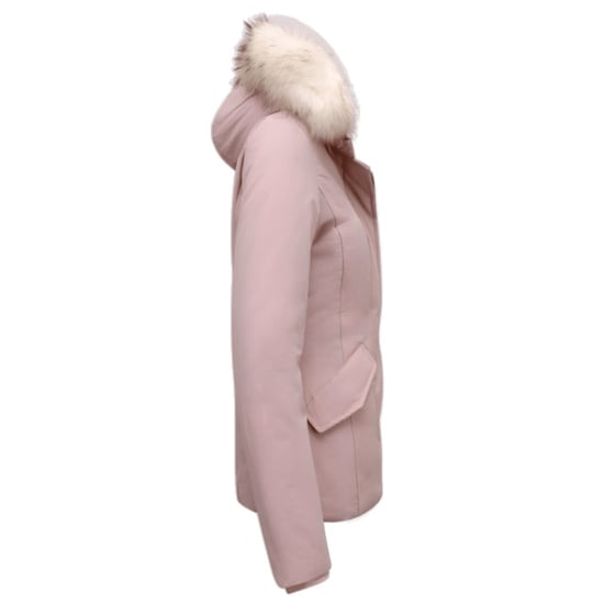 Matogla Korte winterjas met te echte bontkraag roze - Image 2