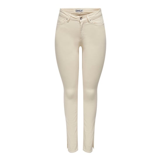 Only Onlblush mid slim long slit pant pn ecru - Image 1