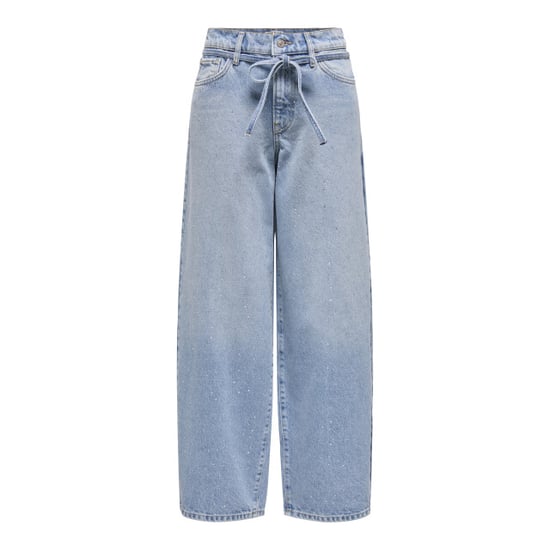 Only Onlgianna rhinest mw straight blue denim - Image 1