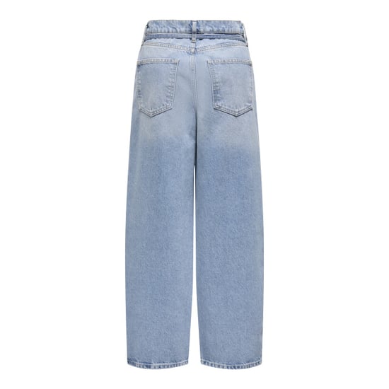 Only Onlgianna rhinest mw straight blue denim - Image 2