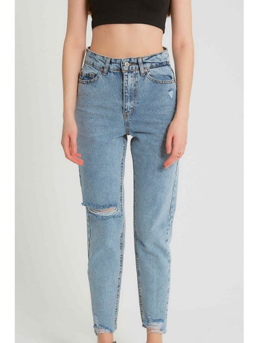 Robin-Collection Ribbed spijkerbroek high waist d83615 - Image 1