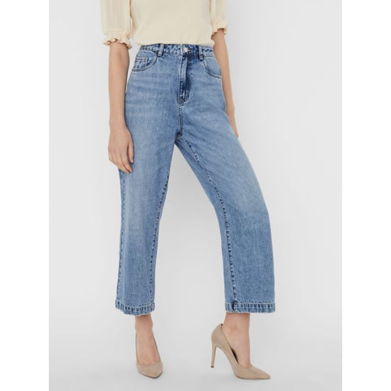 Vero Moda Vmkathy hr wide cropped jeans gu382 blue denim - Image 2