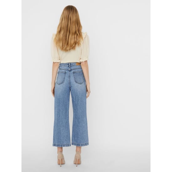 Vero Moda Vmkathy hr wide cropped jeans gu382 blue denim - Image 3