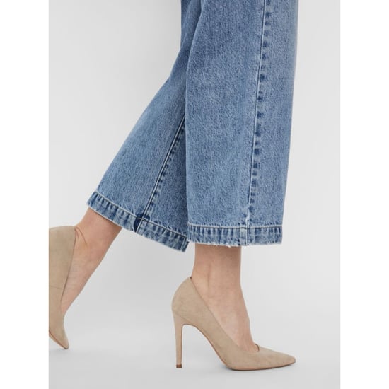 Vero Moda Vmkathy hr wide cropped jeans gu382 blue denim - Image 4