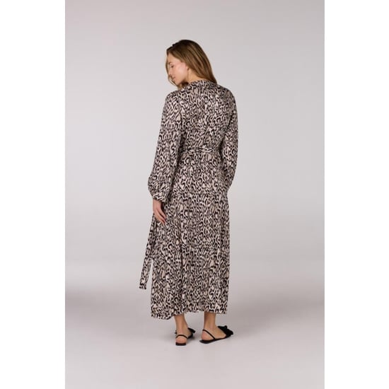 Jansen Amsterdam Rebecca jurk wa 564 wrap long sleeve sand - Image 3