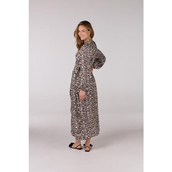 Jansen Amsterdam Rebecca jurk wa 564 wrap long sleeve sand - Image 5