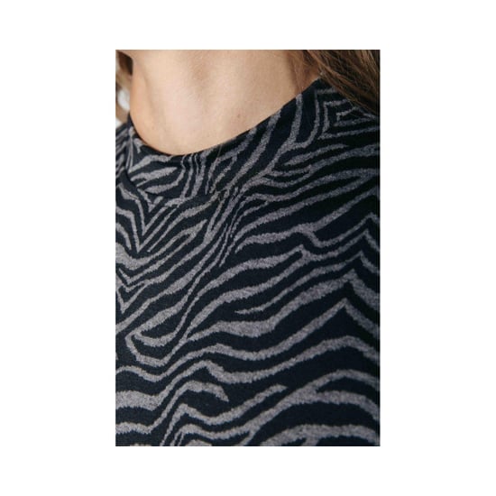 Colourful Rebel Colourful Rebel Rowan Zebra Jurk Zwart Dames - Slim Fit - Image 3