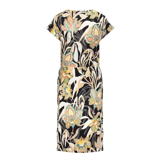 Geisha 47138-60 lola 515 dress elastic waist aop pr.07-24-1 emerald/orange - Image 2
